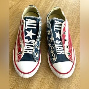 Converse Kids' Red and Blue All Star Sneakers